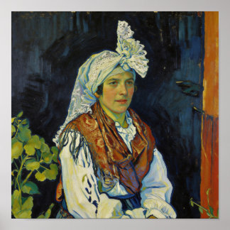 Poster Van Gogh Portrait of Peasant Woman