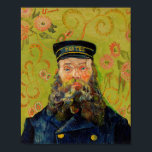 Poster Van Gogh Postman. Portrait impressionism art<br><div class="desc">Van Gogh "The Postman (Joseph Roulin)" poster.</div>