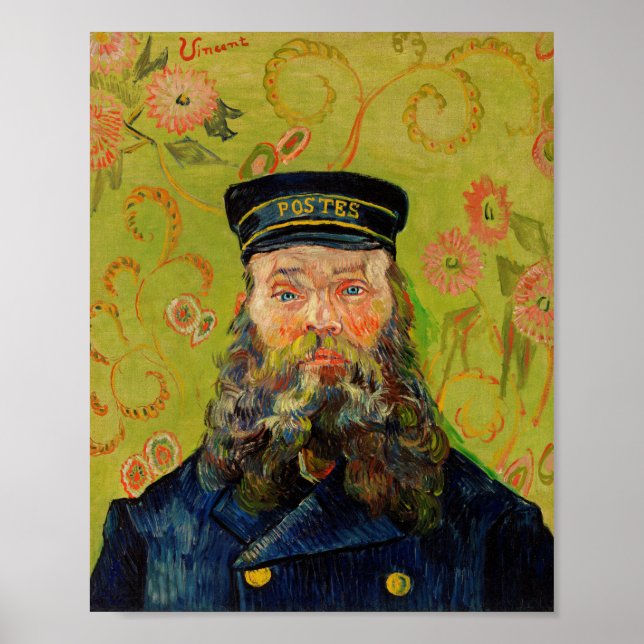 Poster Van Gogh Postman. Portrait impressionism art (Frente)