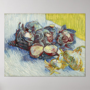Poster Van Gogh - Red Cabbages And Onions