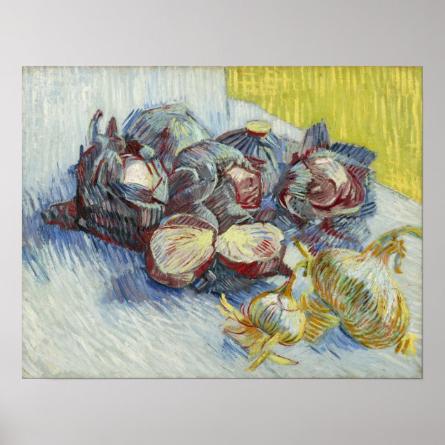 Poster Van Gogh - Red Cabbages And Onions (Frente)