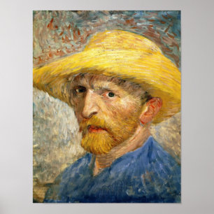 Pôster Van Gogh - retrato de auto