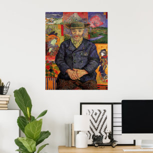 Poster Van Gogh, Retrato de Père Tanguy, Arte Antigo