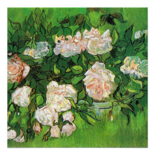Pôster Van Gogh - Rosas Rosa
