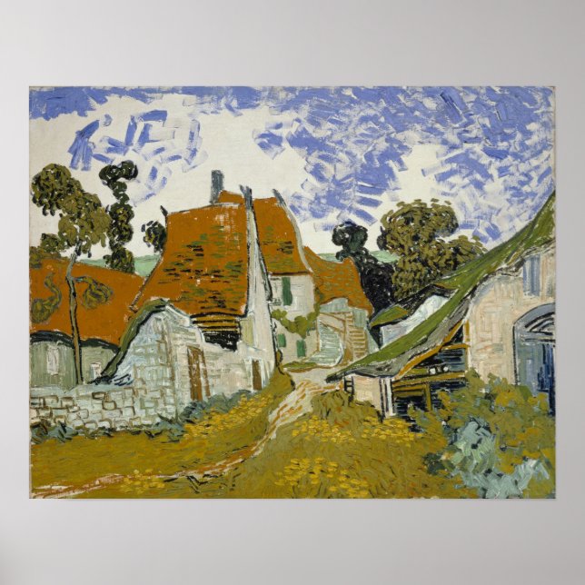 Poster Van Gogh - Rua Em Auvers-Sur-Oise (Frente)