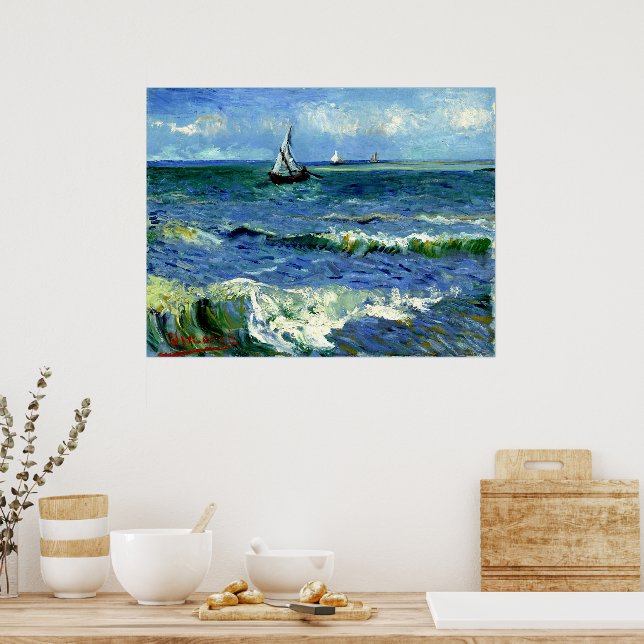 Poster Van Gogh - Seascape (Cozinha)