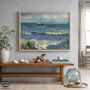 Poster Van Gogh Seascape em Saintes Maries de la Mer