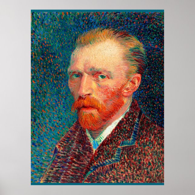 Poster Van Gogh - Self-Portrait, 1887, Vincent van Gogh,  (Frente)
