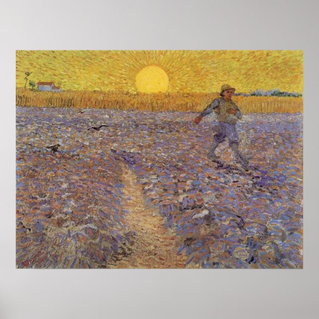POSTER VAN GOGH - SOWER WITH SETTING SUN (Frente)