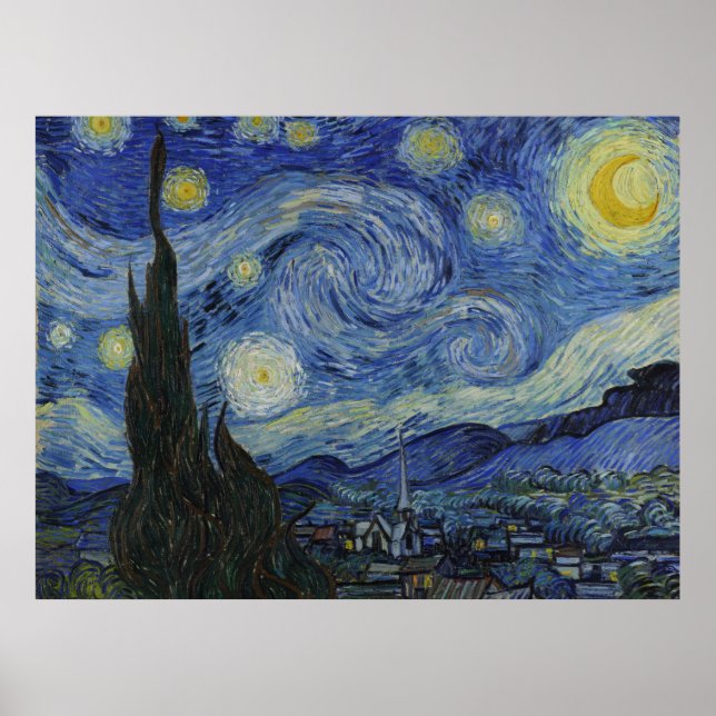 Poster Van Gogh, Starry Nigh, classic painting (Frente)