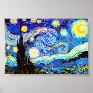 Poster Van Gogh Starry Night Fine Art