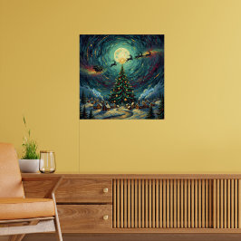 Poster Van Gogh 'Starry Night' Square Giclée - 24x24 