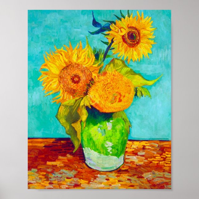 Poster Van Gogh Sunflower (Frente)
