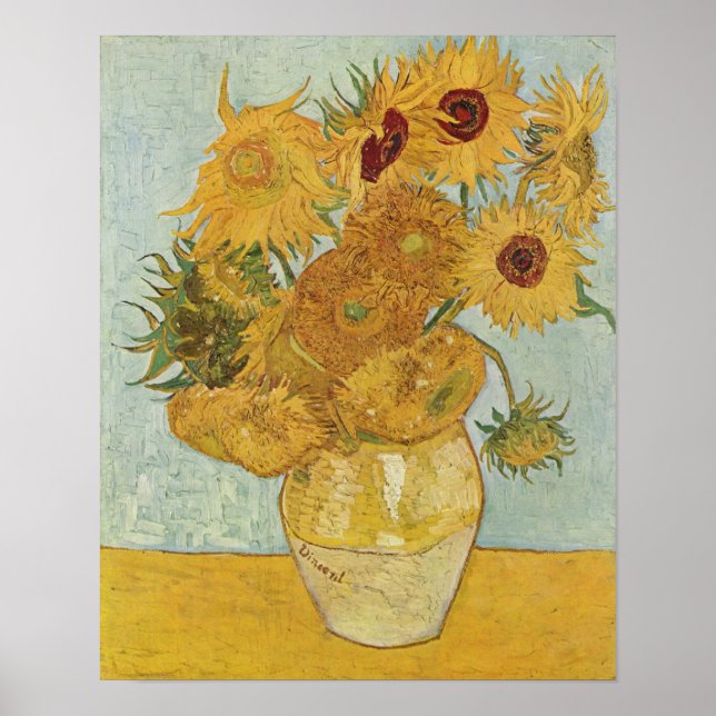 Pôster Van Gogh Sunflower (Frente)