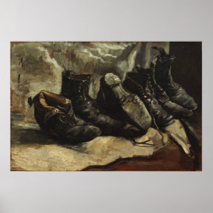 Poster Van Gogh - Três Pares De Calçados 1886