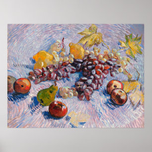 Poster Van Gogh - Uvas, Limões, Peras e Maçãs