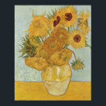 Pôster van Gogh - Vase com Doze Girassóis (1888)<br><div class="desc">A arte do pintor impressionista holandês Vincent van Gogh (1853-1890).</div>