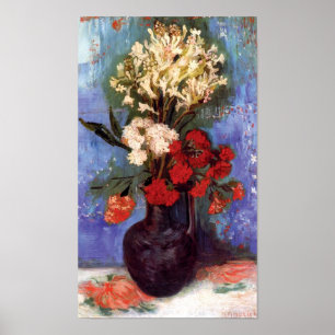 Poster Van Gogh - Vaso Com Cravos E Outras Flores