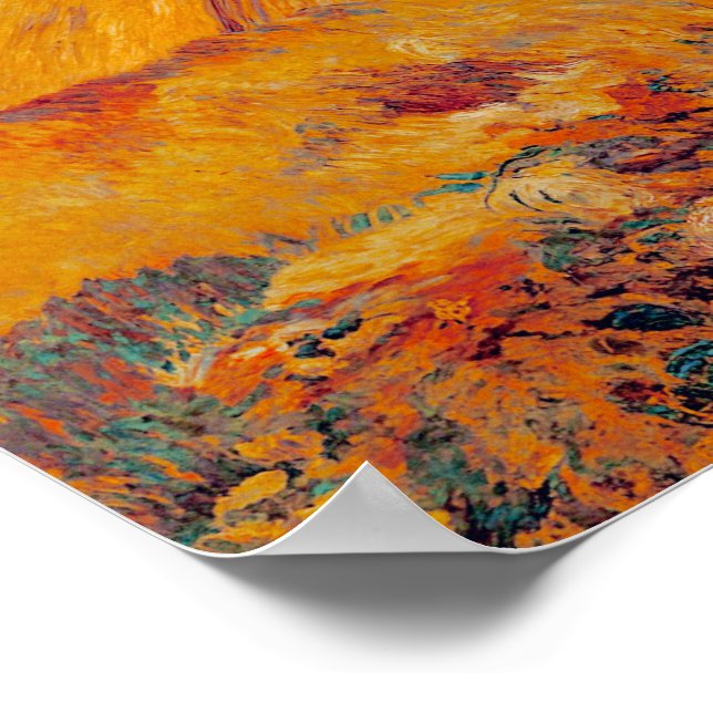 Poster Van Gogh Wheat Fields (Borda)