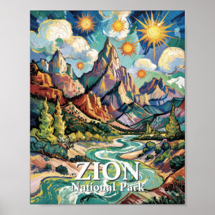 Poster Van Gogh Zion Virgin River Patriarcas Personalizad
