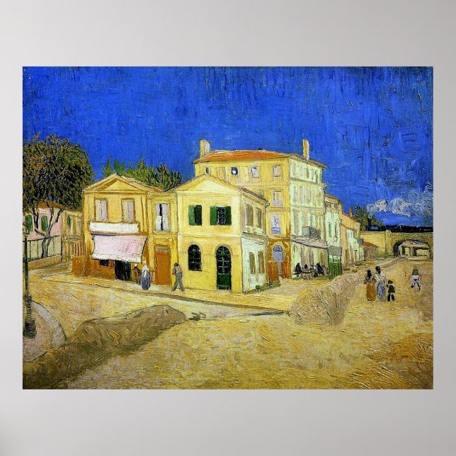 Poster van Gogh's Yellow House (Vincent's house at Arles) (Frente)
