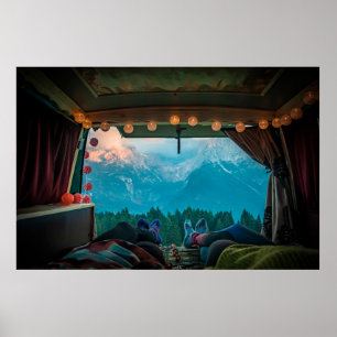 Poster Van Life in Mountain Dolðdi Brenta, Itália
