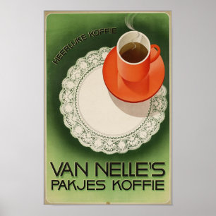 Pôster Van Nelle's Pakjes Koffie