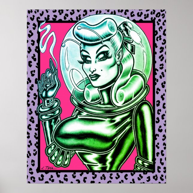 Poster Vana DeVinil™/Spacesuit de Borracha (Frente)