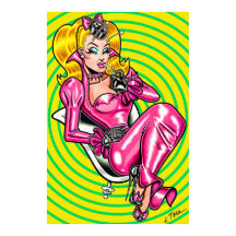 Vana DeVinyl™/Bonito em borracha rosa