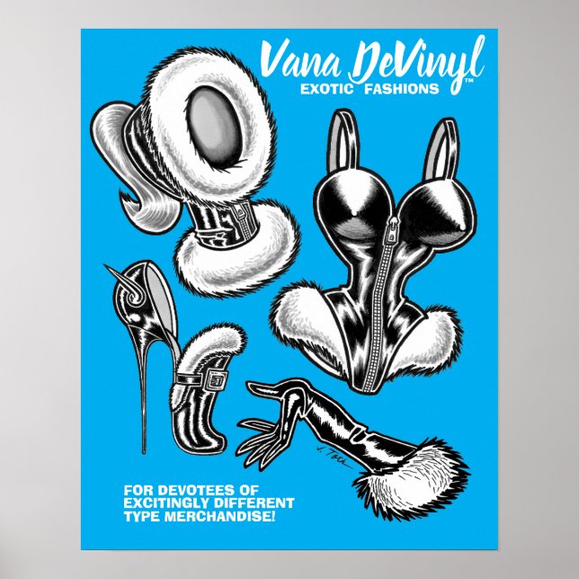 Poster Vana DeVinyl™/Modas Exóticas/Carteazul (Frente)