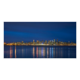 Pôster Vancouver à noite