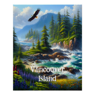 Pôster Vancouver Island Nature Art Poster