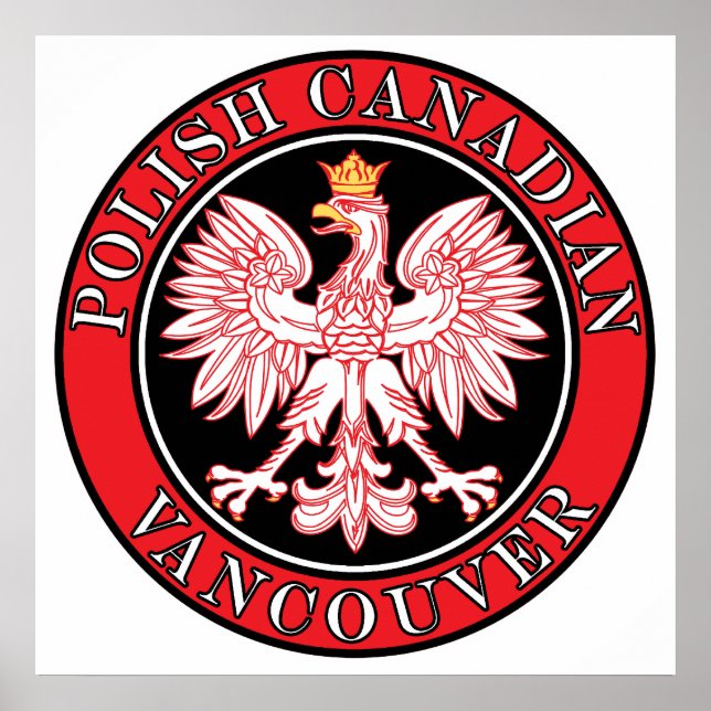 Pôster Vancouver polonês águia canadiana (Frente)