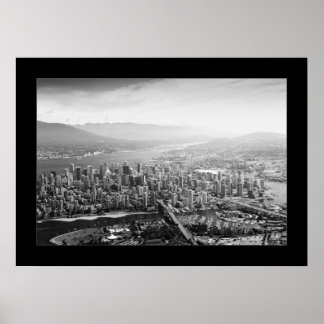 Pôster Vancouver (preto e branco)