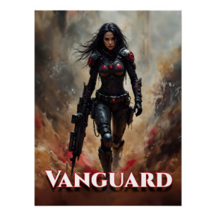 Pôster Vanguard – Guerreira Futurista Feminina