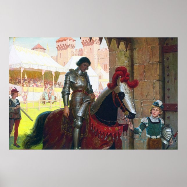 Poster Vanquished, by Edmund Blair Leighton (Frente)