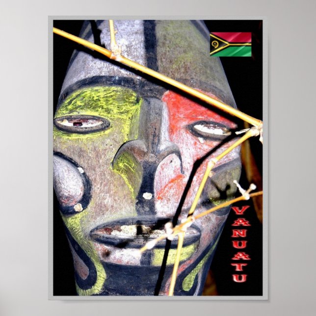 Poster Vanuatu - Máscara - (Frente)