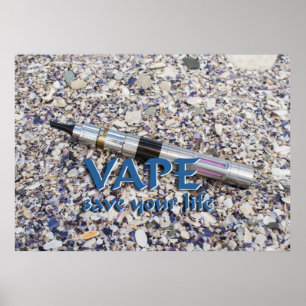 Poster Vape e salve sua vida