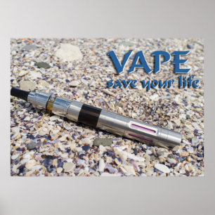 Pôster Vape e salve sua vida