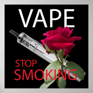 Poster Vape. Pare de fumar