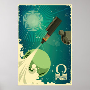 Pôster Vape Rocket - a resistência é inútil