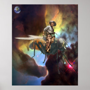 Pôster Vaqueiro espacial