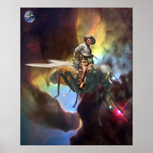 Pôster Vaqueiro espacial (Frente)
