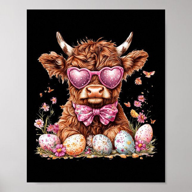 Poster Vaqueiro Ocidental Cowboy Cumprimento Páscoa Groov (Frente)