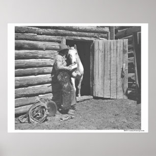 Poster Vaqueiro que lê uma letra