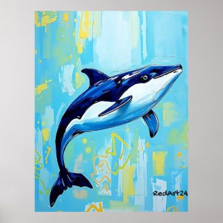 Poster Vaquita Wall Art – Endangered Marine Porpoise