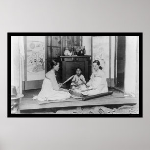 Pôster Vara coreana das mulheres que passa 1910