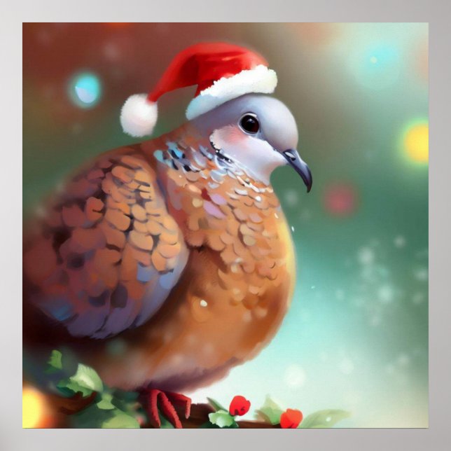 Poster Vara de Tartaruga de Natal 1 (Frente)