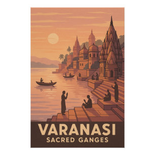 Pôster Varanasi - Ganges Sagradas