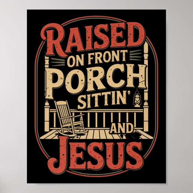 Poster Varanda da Frente Sittin &amp; Jesus Cristão Count (Frente)